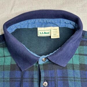 L.L. Bean Men's blue and green Plaid Shirt
